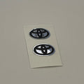 RC Scale Model Badges - 3D Decals with Chrome for 1:10 Toyota Logo 2 pcs