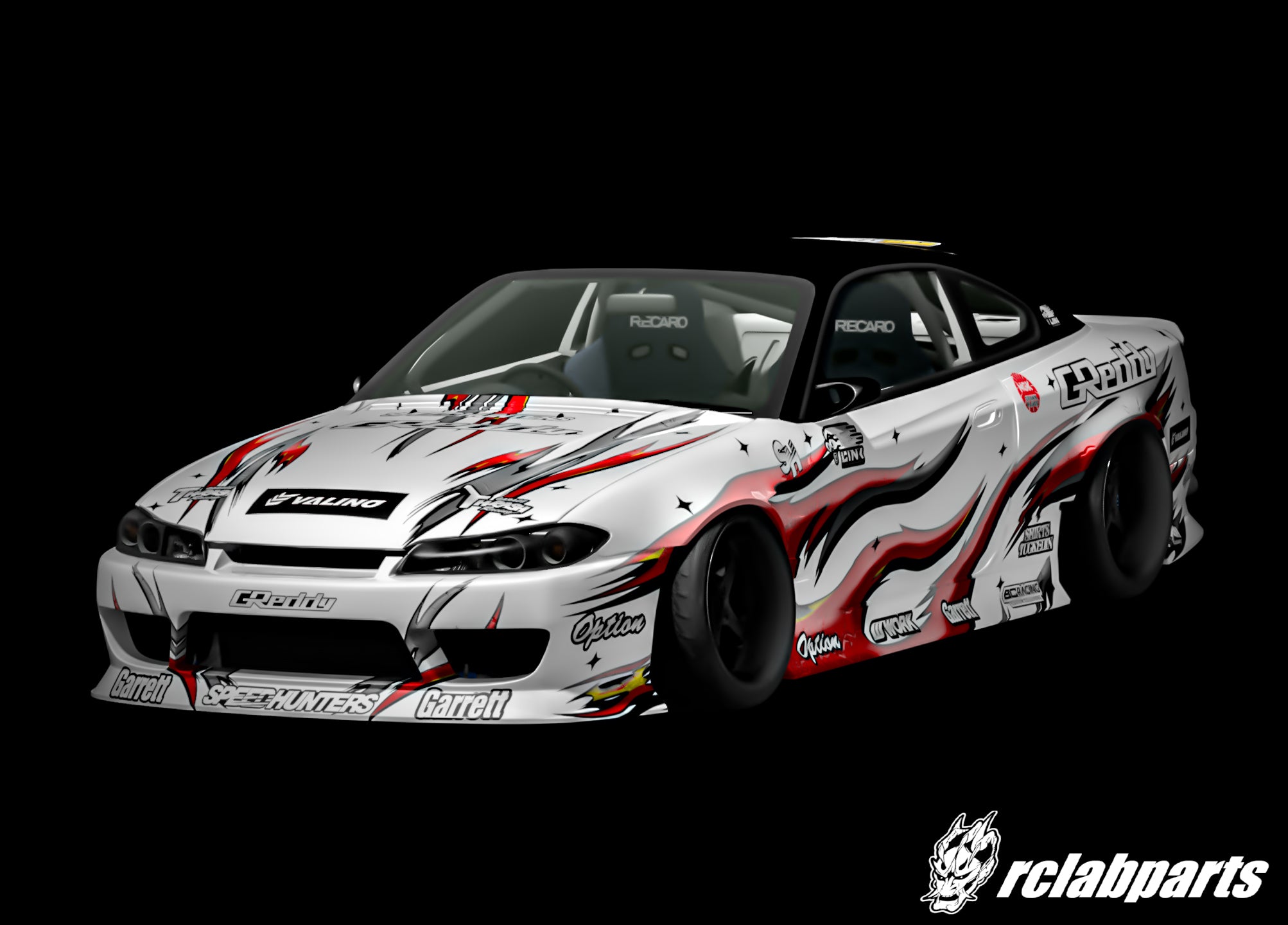 RC Car Livery - 2026 Street Drift Nissan Silvia S15 OriginLabo/D-max Silverfang RED