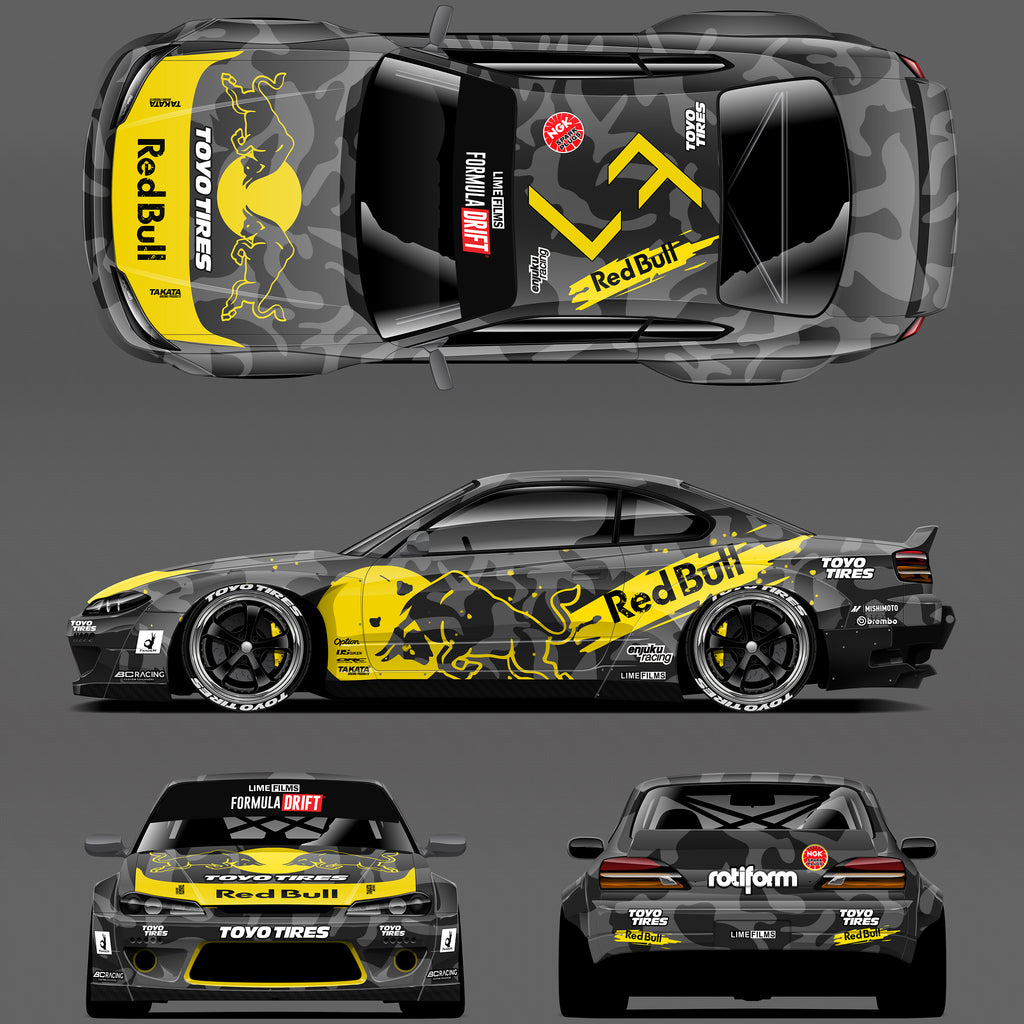 Pre-Cut RC Drift Decal Set Livery High Quality 1/10 Scale Models