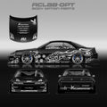 Pre-Cut RC Drift Decal Set Livery High Quality 1/10 Scale Models (Mirror Chrome)