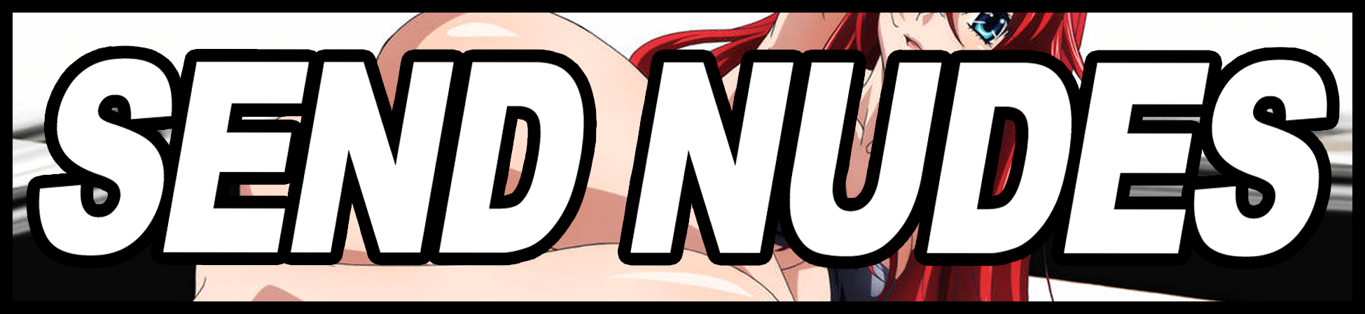 SEND NU*ES Anime Slap Sticker 165x38mm - Automotive Vinyl, JDM