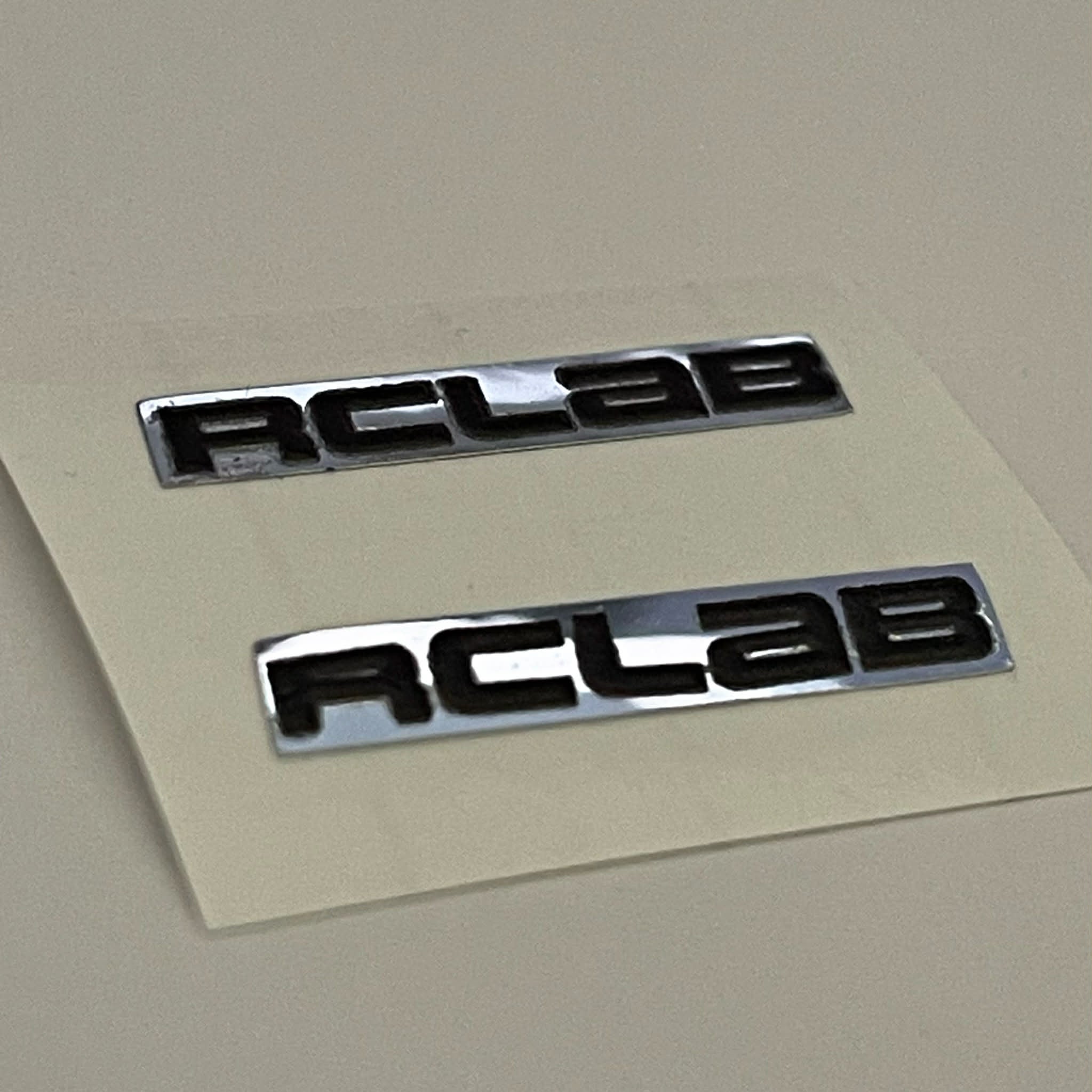 RC Scale Model Badges - 3D Decals with Chrome for 1:10 RCLAB Badge