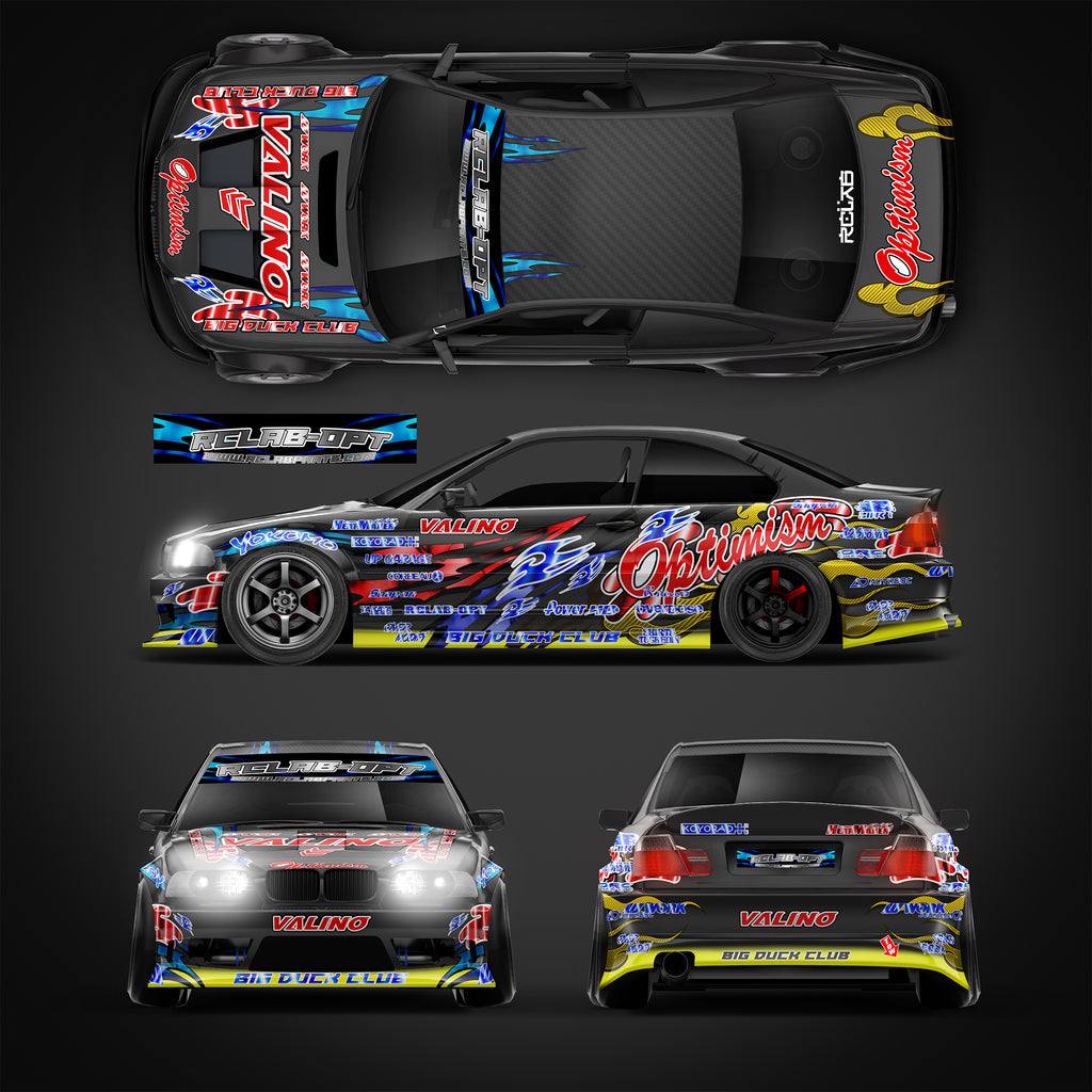 RC Car Livery - 2026 Animal Style BMW M3 E46 D1RC SpicyM